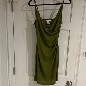 H&M Olive Green Mini Dress